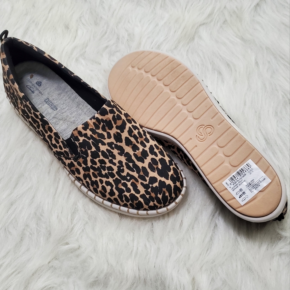 Clark's Leopard Print Shoes Size 7